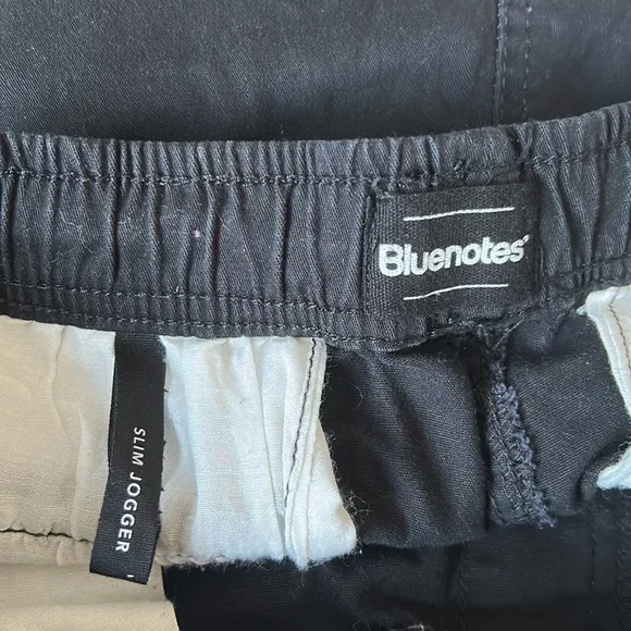 Bluenotes Slim Joggers Small Black Pants - Picture 6 of 9